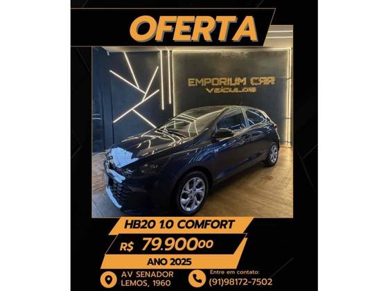 HYUNDAI HB20S 1.0 12V FLEX COMFORT PLUS MANUAL